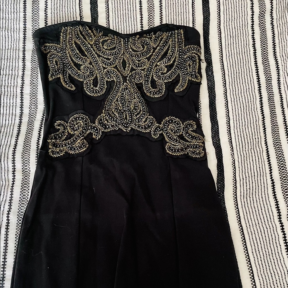 Free people strapless mini dress